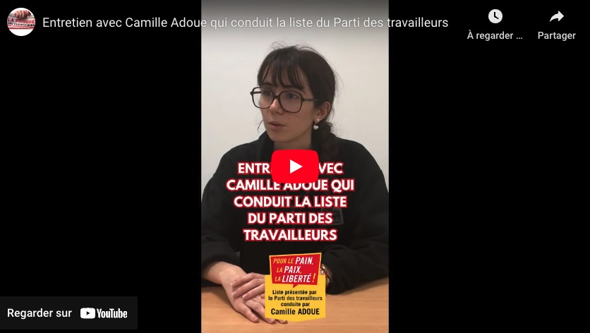 Camille Adoue conduira la liste du Parti des travailleurs à l’élection européenne – Entretien